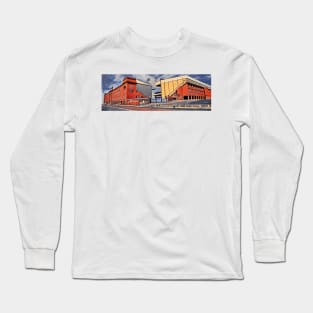 Panoramic digital painting of Ibrox Long Sleeve T-Shirt